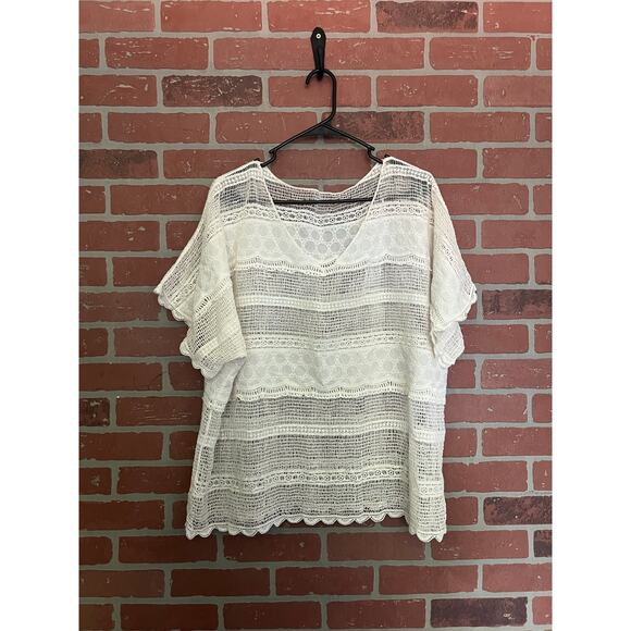 Lace V-Neck Top - Picture 1 of 4